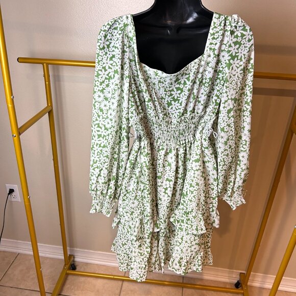 CHARMING CHARLIE RUFFLE DRESS (MED) - Picture 8 of 12